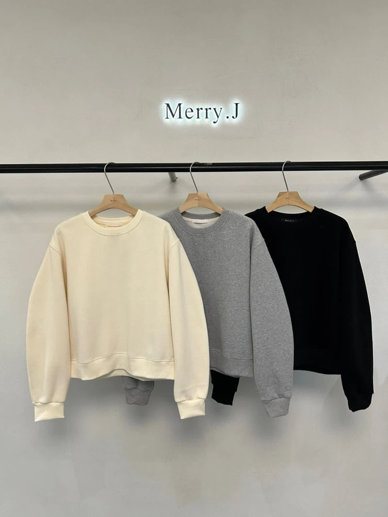 Merry J - Korean Women Fashion - #momslook - Flecce Vin Chaud Balloon Sleeve Tee - 2