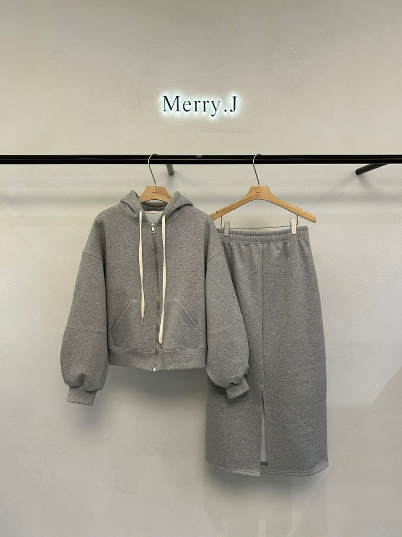 Merry J - Korean Women Fashion - #pursuepretty - Balloon Fleece Hood Zip-up Jacket - 3