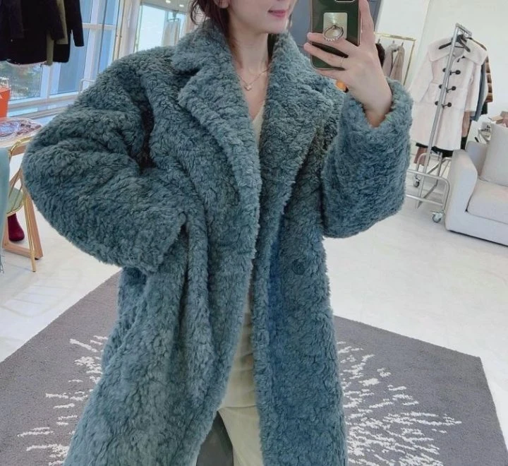 Merry J - Korean Women Fashion - #womensfashion - Teddy Long Coat - 10