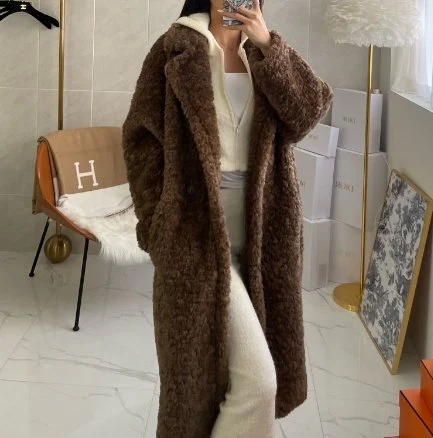 Merry J - Korean Women Fashion - #womensfashion - Teddy Long Coat - 12