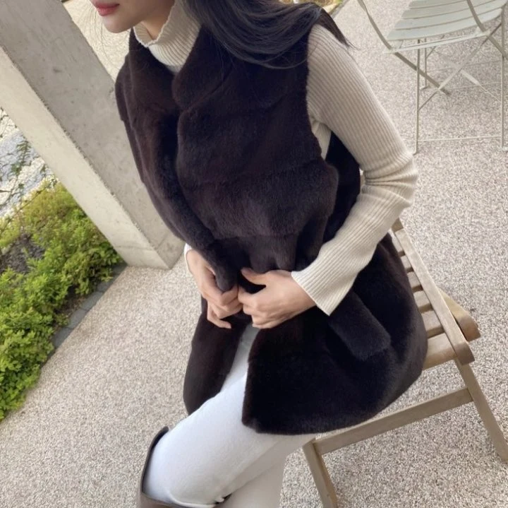 Merry J - Korean Women Fashion - #womensfashion - Couch Soft Vest - 8