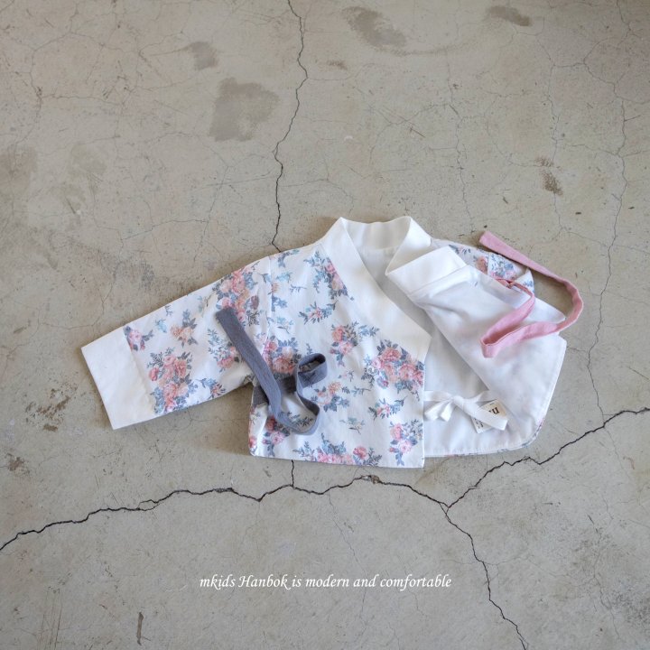 Mkids - Korean Baby Fashion - #babylifestyle - Watercolor Romper Set - 4