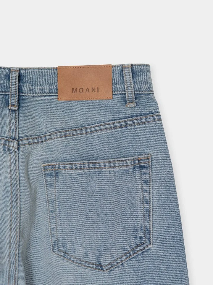 Moani - Korean Women Fashion - #momslook - Ayla Roll-up Wide Denim - 11