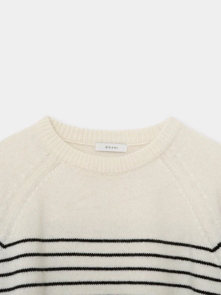 Moani - Korean Women Fashion - #vintageinspired - Beaute Stripe Knit - 9