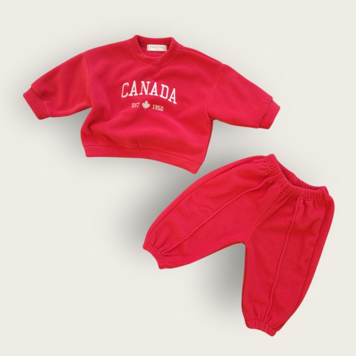 Moran - Korean Children Fashion - #Kfashion4kids - Canada Top Bottom Set - 7