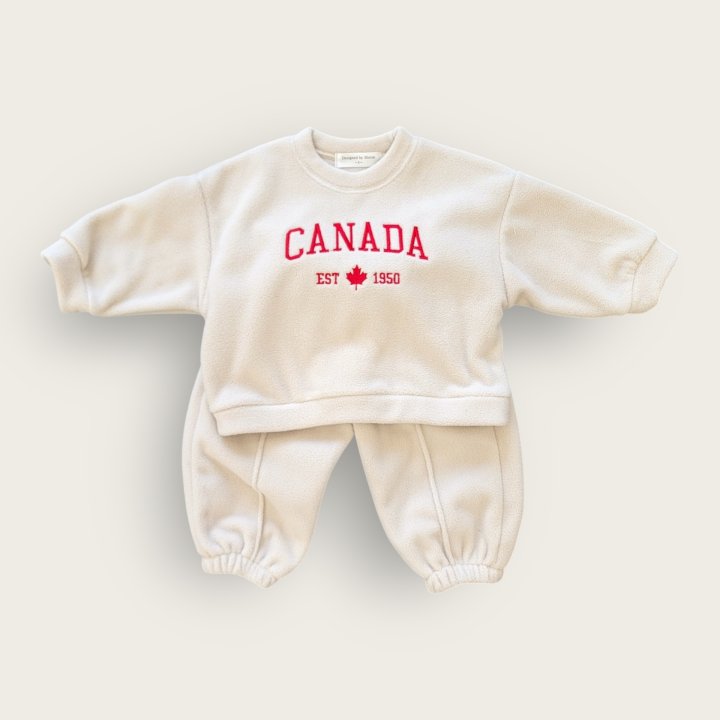 Moran - Korean Children Fashion - #designkidswear - Canada Top Bottom Set