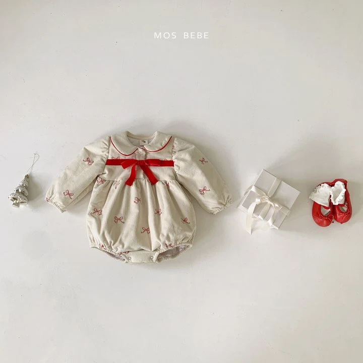 Mos Bebe - Korean Baby Fashion - #babyboutiqueclothing - Merry Ribbon Suit - 6