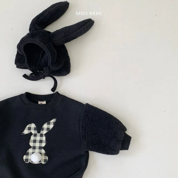 Mos Bebe - Korean Baby Fashion - #babyfashion - Check Rabbit Suit - 7