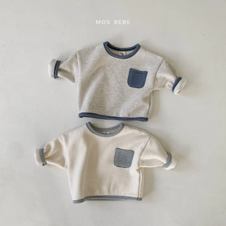 Mos Bebe - Korean Baby Fashion - #babyfashion - Warm Fleece Tee - 2