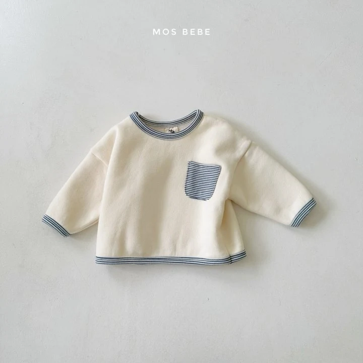 Mos Bebe - Korean Baby Fashion - #babyfever - Warm Fleece Tee - 3