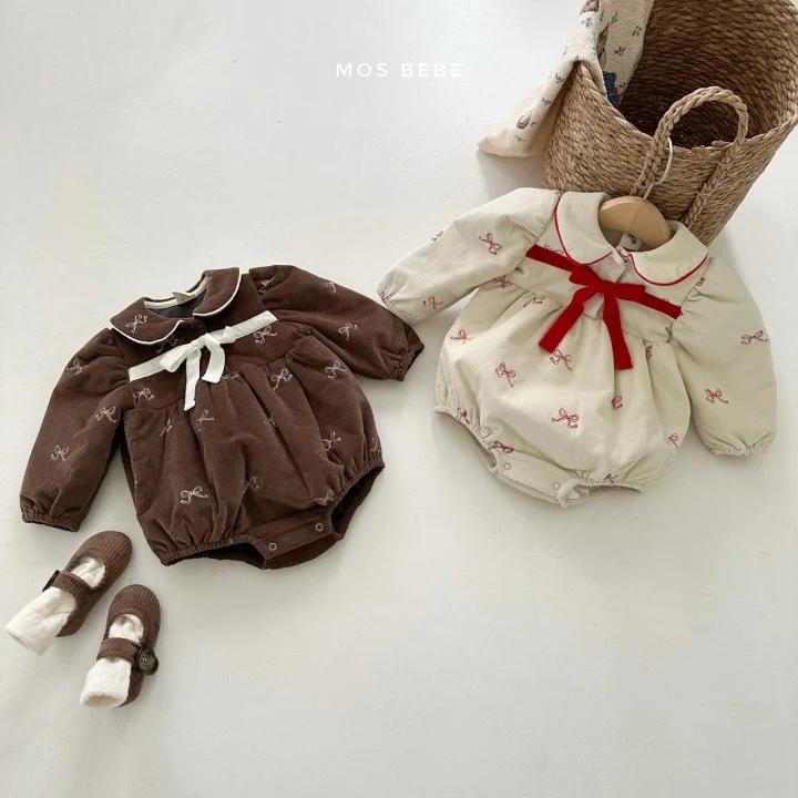 Mos Bebe - Korean Baby Fashion - #babygirlfashion - Merry Ribbon Suit - 10