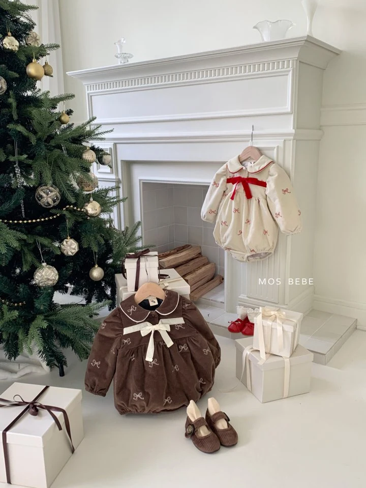 Mos Bebe - Korean Baby Fashion - #babyoninstagram - Merry Ribbon Suit - 12