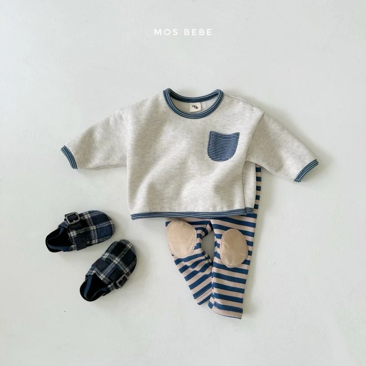 Mos Bebe - Korean Baby Fashion - #babyoninstagram - Warm Fleece Tee - 6