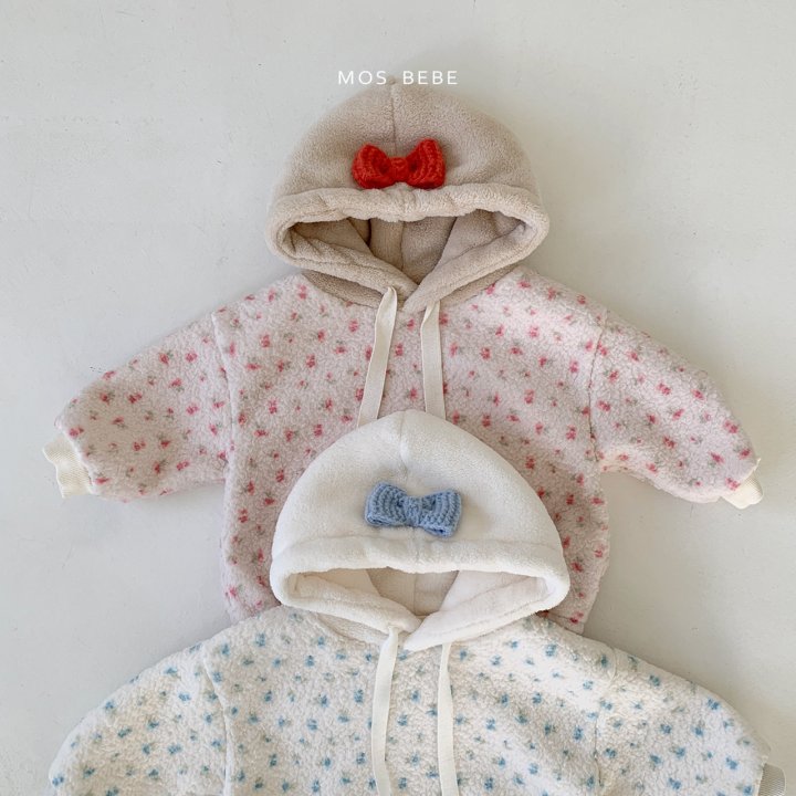 Mos Bebe - Korean Baby Fashion - #onlinebabyshop - Ribbon Flower Suit