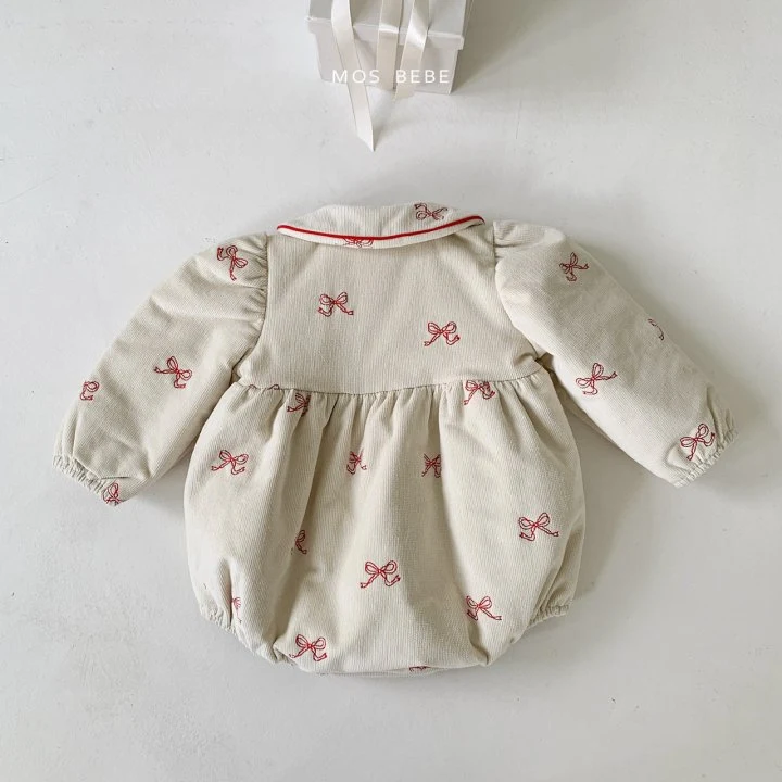 Mos Bebe - Korean Baby Fashion - #onlinebabyshop - Merry Ribbon Suit - 4