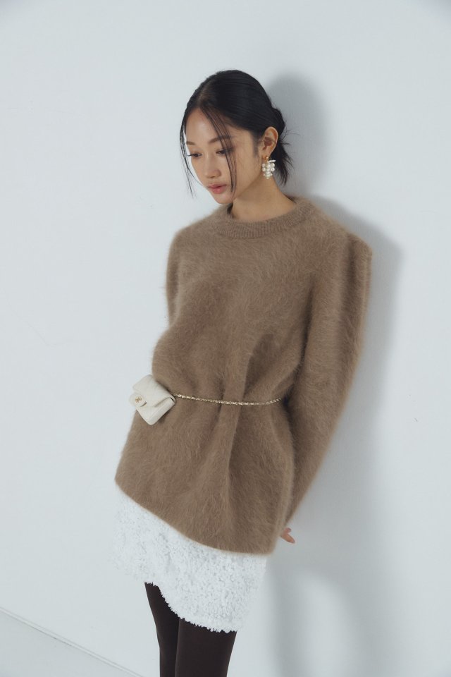 Neroli36 - Korean Women Fashion - #momslook - Mink Puff Knit - 6