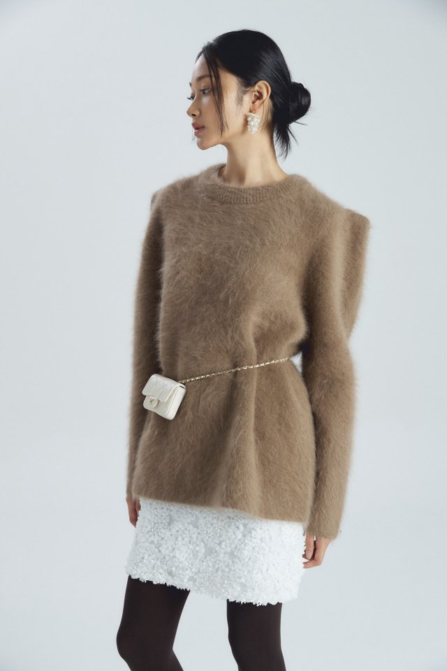 Neroli36 - Korean Women Fashion - #momslook - Mink Puff Knit - 8