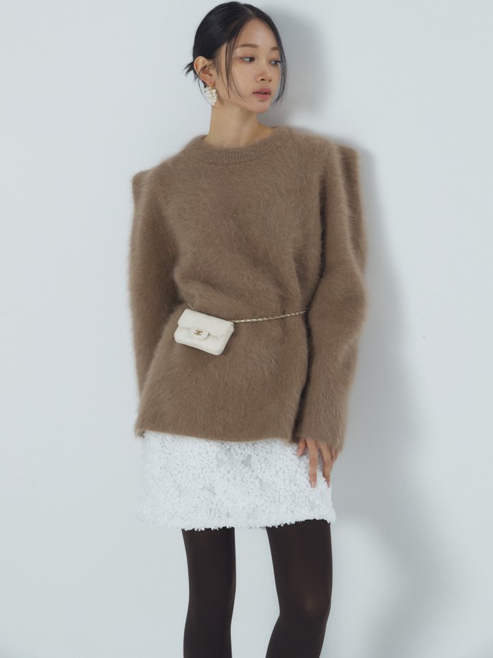 Neroli36 - Korean Women Fashion - #romanticstyle - Mink Puff Knit - 2