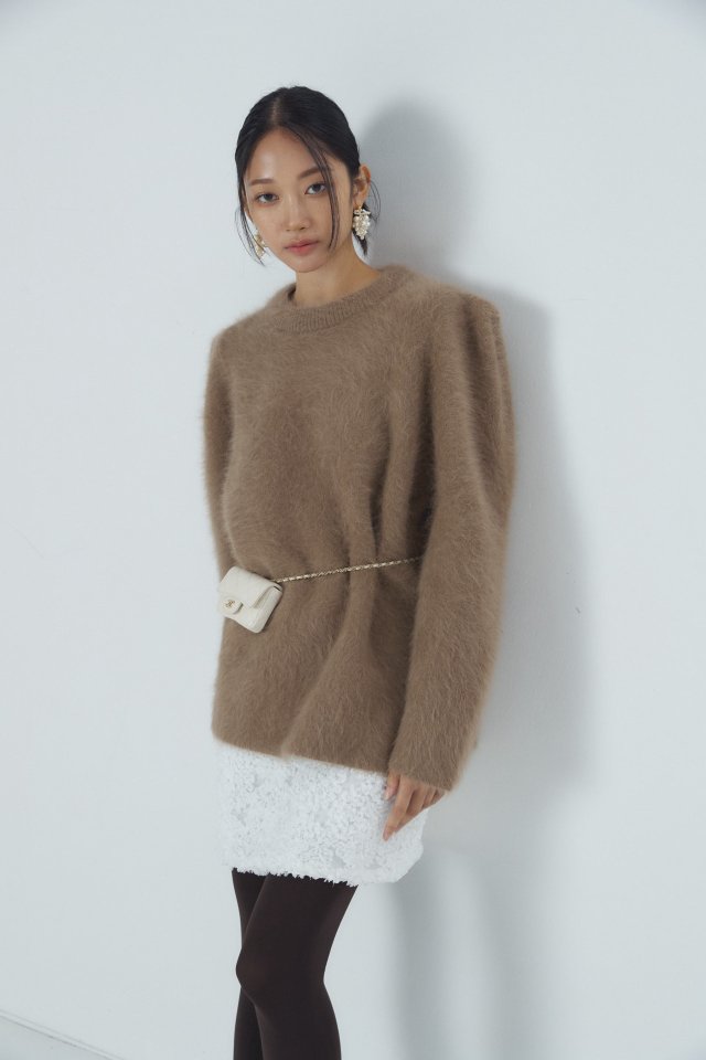 Neroli36 - Korean Women Fashion - #shopsmall - Mink Puff Knit - 4