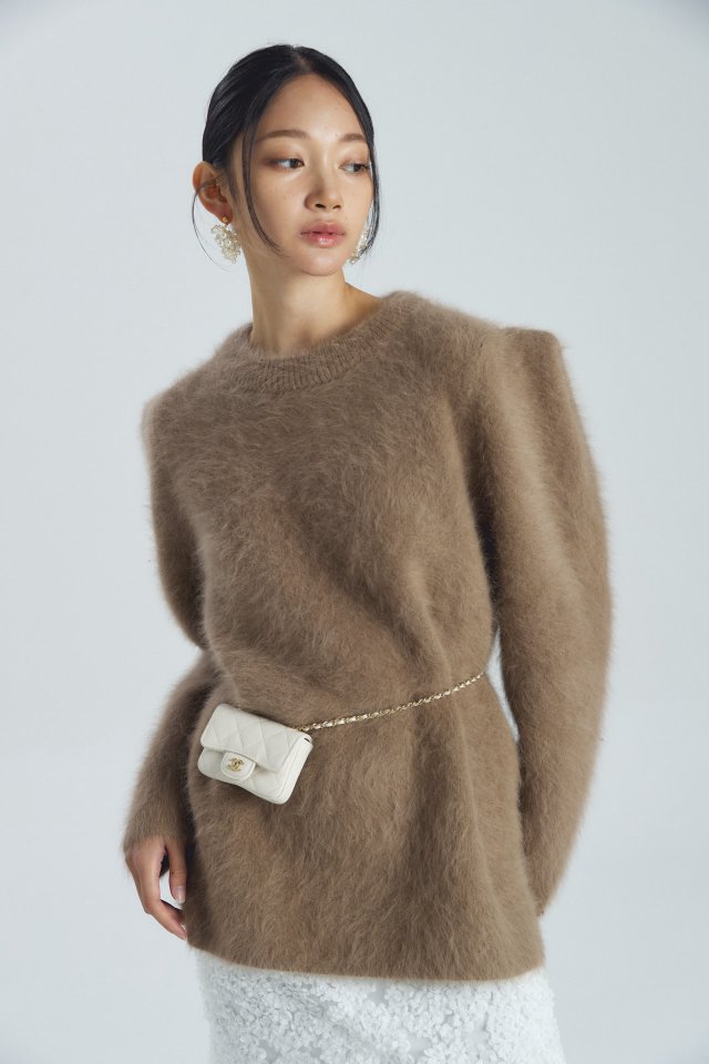 Neroli36 - Korean Women Fashion - #womensfashion - Mink Puff Knit - 7