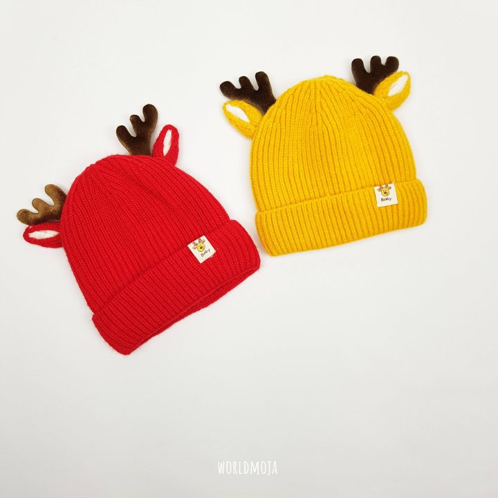 New World - Korean Baby Fashion - #babygirlfashion - Rudolph Beanie - 3