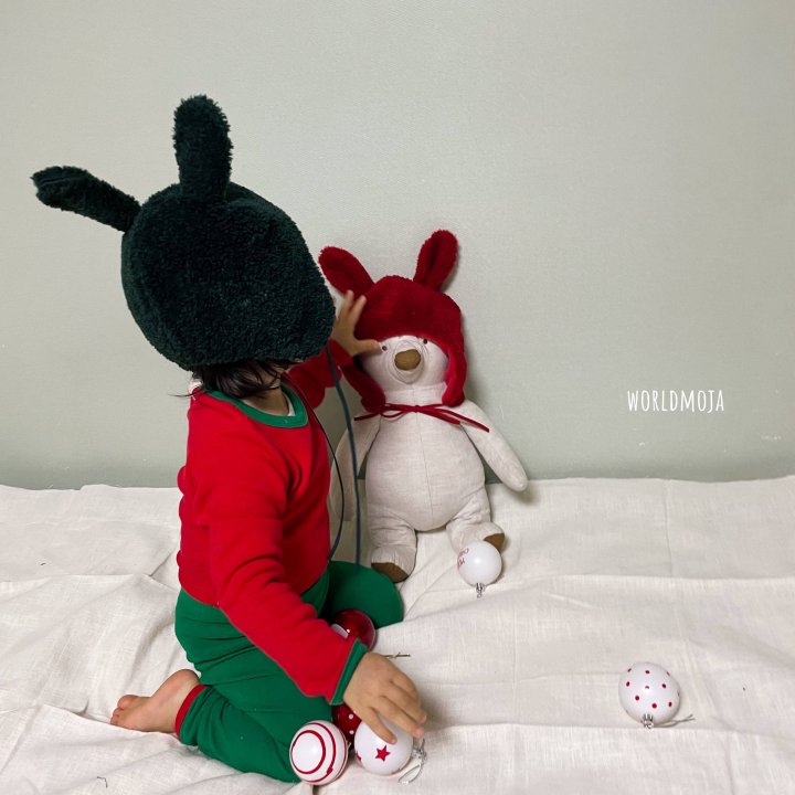 New World - Korean Baby Fashion - #babyootd - Christmas Rabbit Hat - 8