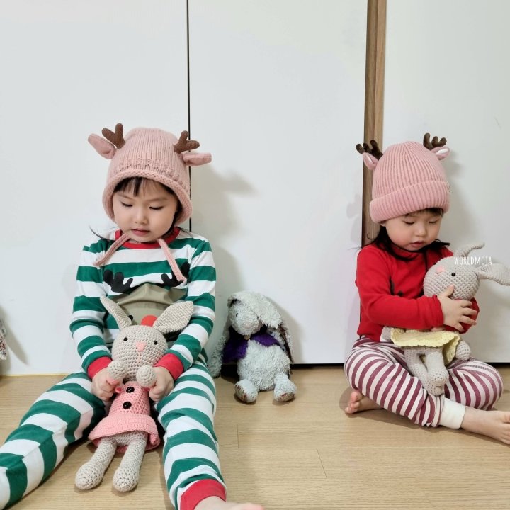 New World - Korean Baby Fashion - #babyoutfit - Rudolph Beanie - 8