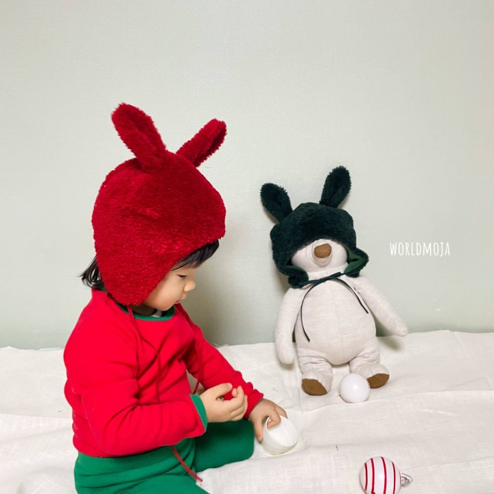 New World - Korean Baby Fashion - #babywear - Christmas Rabbit Hat - 11