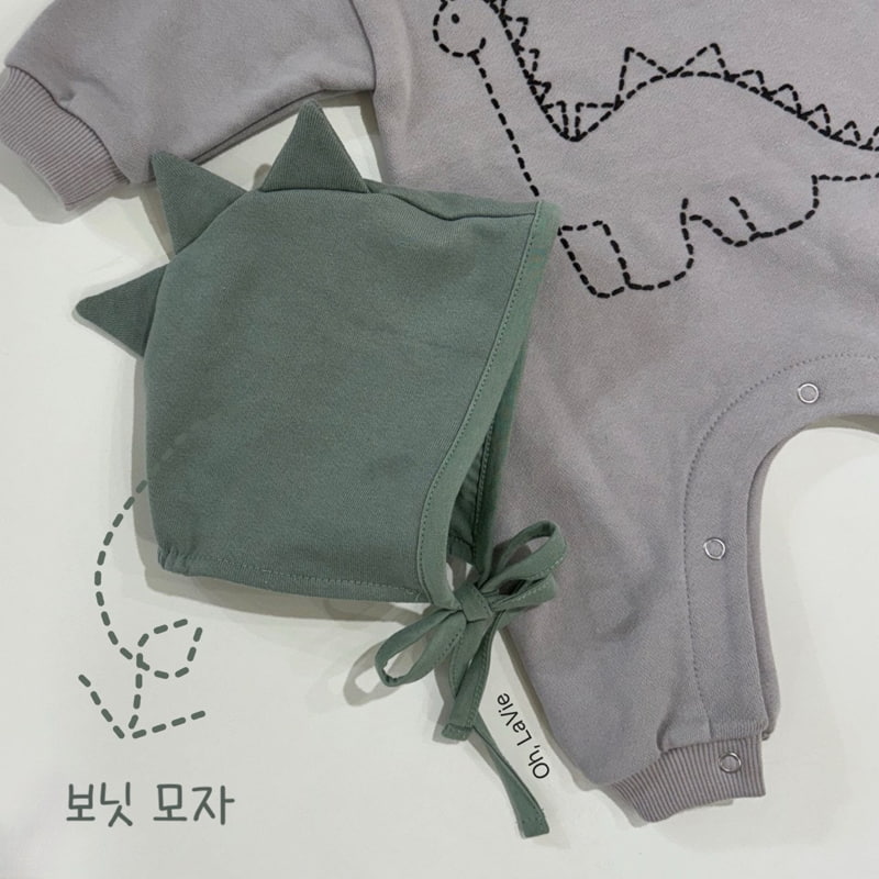 Oh lavie - Korean Baby Fashion - #smilingbaby - Dino Print Baby Suit Set - 10