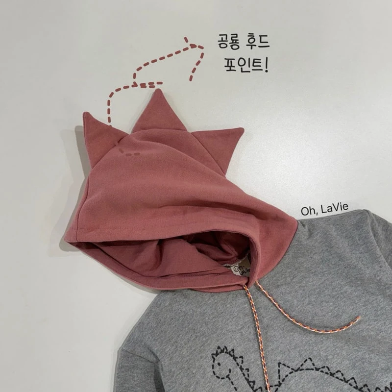 Oh lavie - Korean Children Fashion - #discoveringself - Dino Hooded Sweatshirts