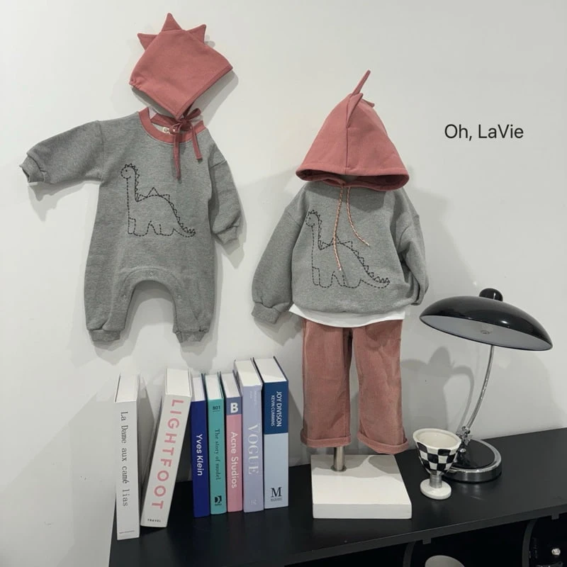 Oh lavie - Korean Children Fashion - #kidzfashiontrend - Dino Hooded Sweatshirts - 5