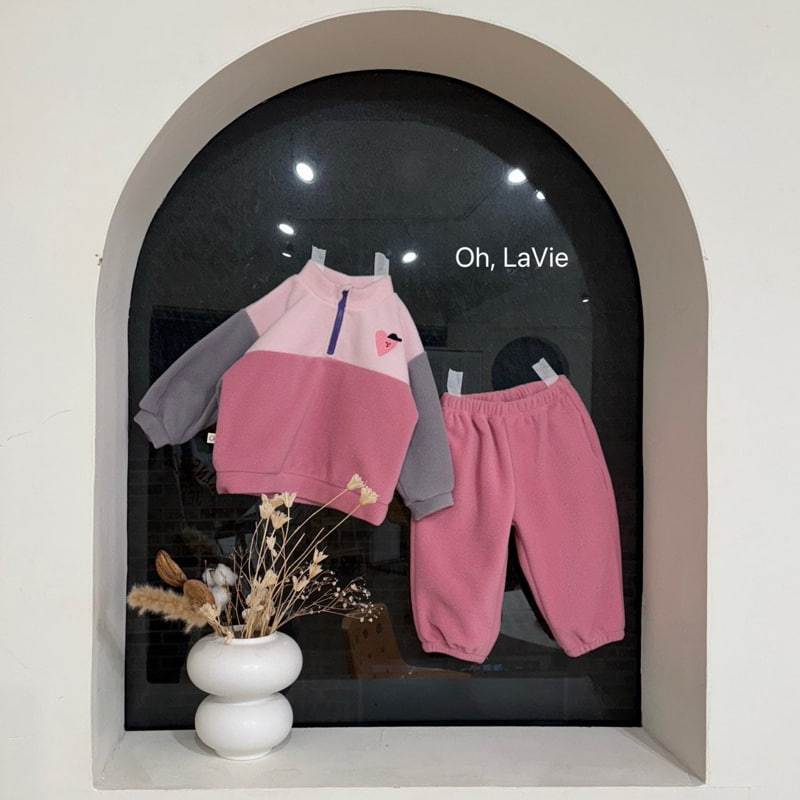 Oh lavie - Korean Children Fashion - #magicofchildhood - Embroidery Fleece Set - 9