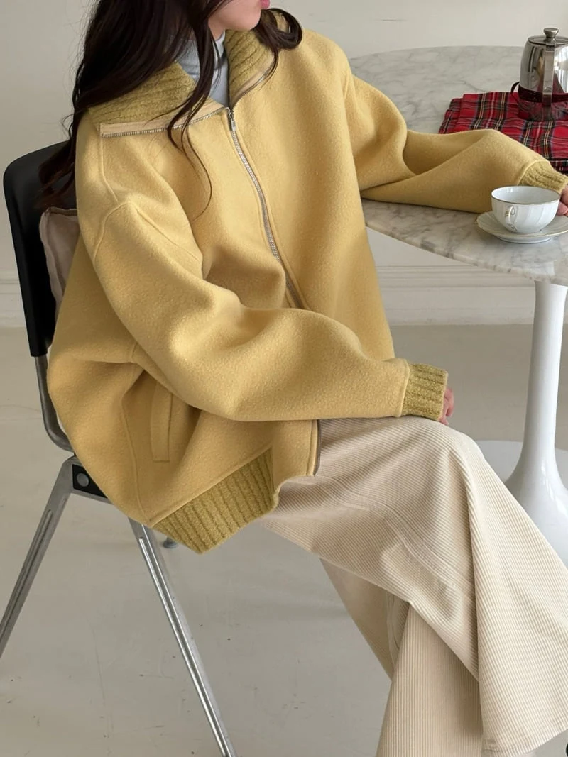 Ohao - Korean Women Fashion - #momslook - Turtleneck Handmade Coat - 7