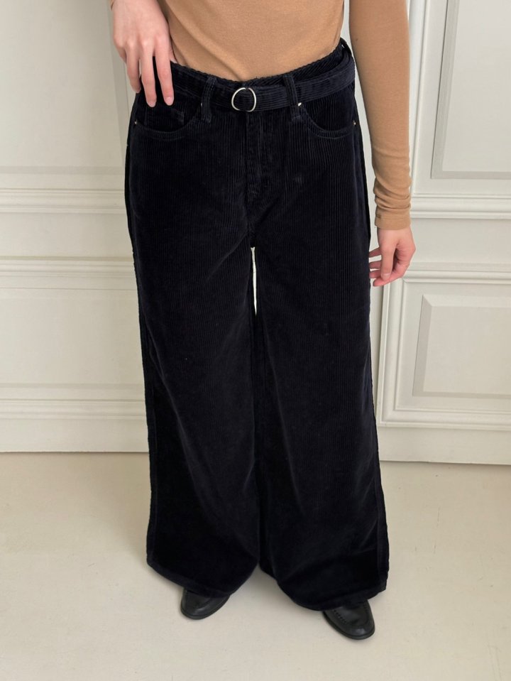 Ohao - Korean Women Fashion - #vintageinspired - Total Corduroy Pants - 10