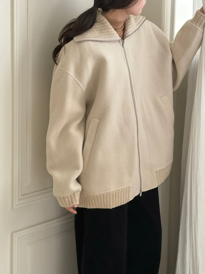 Ohao - Korean Women Fashion - #momslook - Turtleneck Handmade Coat - 4