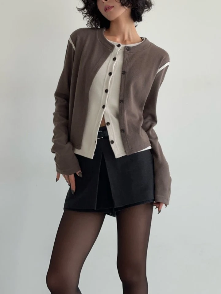 One the woman - Korean Women Fashion - #momslook - Arc Two-way Cardigan - 2