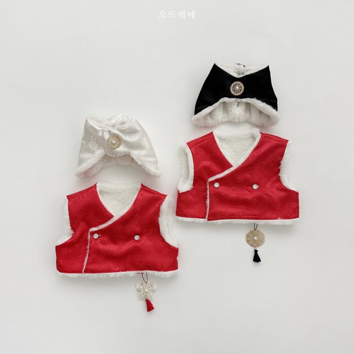 Oott Bebe - Korean Baby Fashion - #babyootd - Warm Hanbok Vest - 3