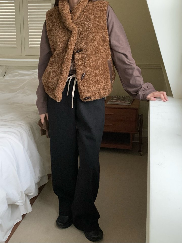 Our Moment - Korean Women Fashion - #momslook - Easy Wool Pants - 6