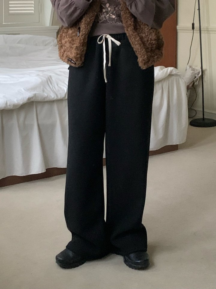 Our Moment - Korean Women Fashion - #momslook - Easy Wool Pants - 9