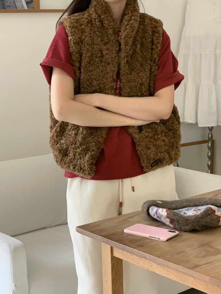 Our Moment - Korean Women Fashion - #momslook - Shearling Vest