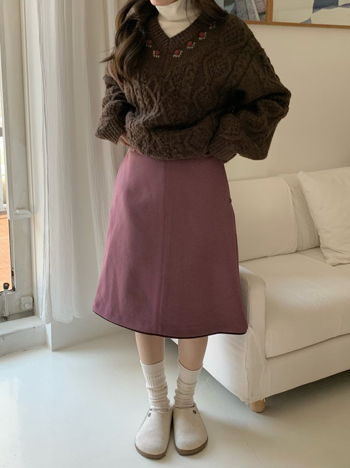 Our Moment - Korean Women Fashion - #momslook - Fomi Wool Skirt - 11