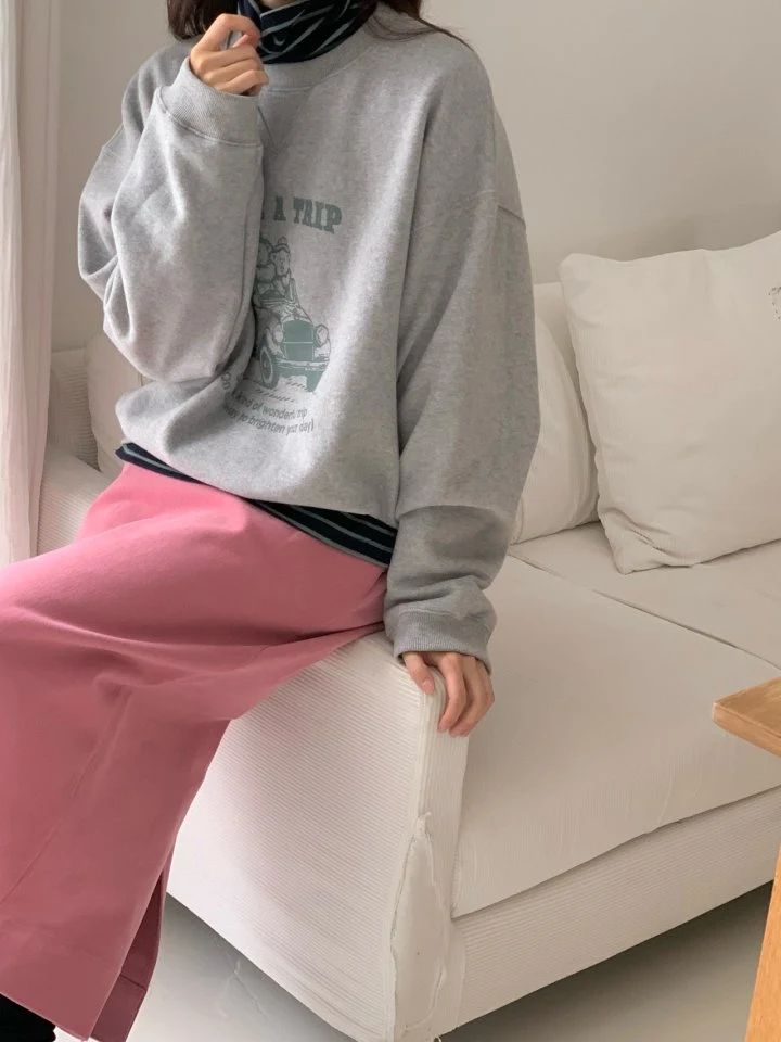 Our Moment - Korean Women Fashion - #momslook - Trip Sweatshirts - 4