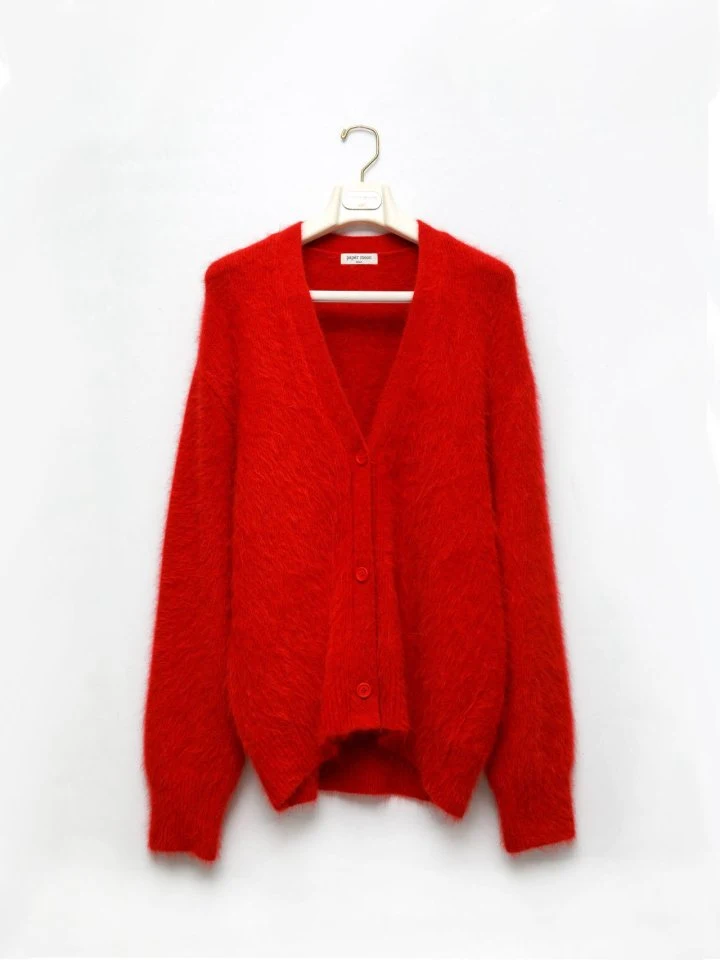 Paper Moon - Korean Women Fashion - #momslook - LUX Mink Angora Oversized Knit Cardigan - 6