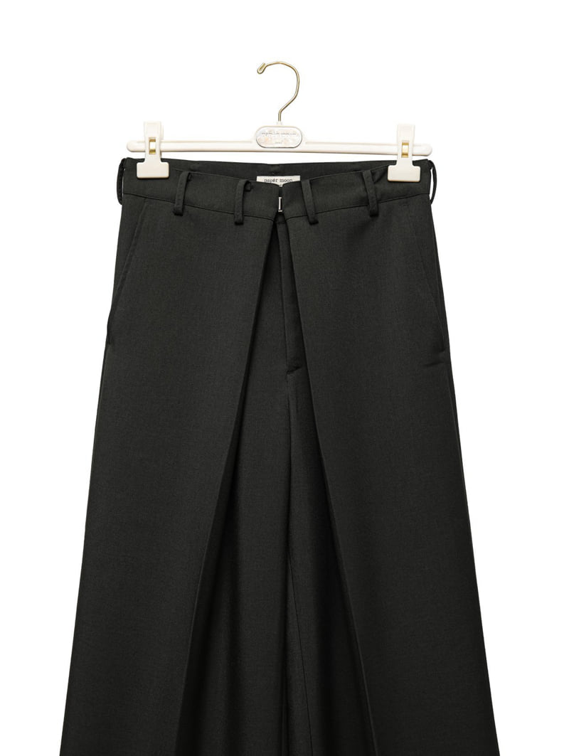 Paper Moon - Korean Women Fashion - #momslook - Oversized Wrapping Detail Wide Trousers - 7