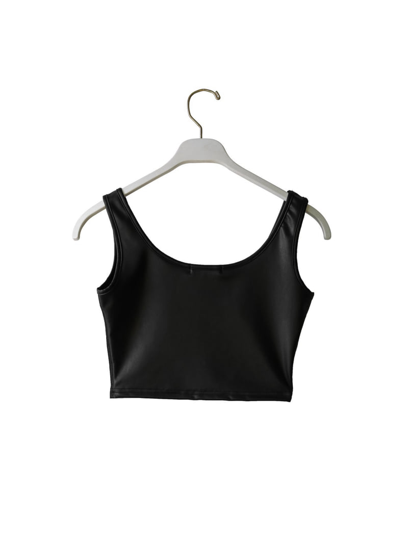 Paper Moon - Korean Women Fashion - #vintagekidsstyle - Cropped Sleeveless Tank Top - 9