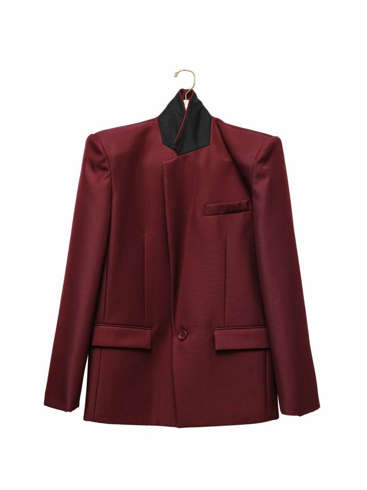 Paper Moon - Korean Women Fashion - #womensfashion - Square Shoulder Oversized Twill Blazer - 9