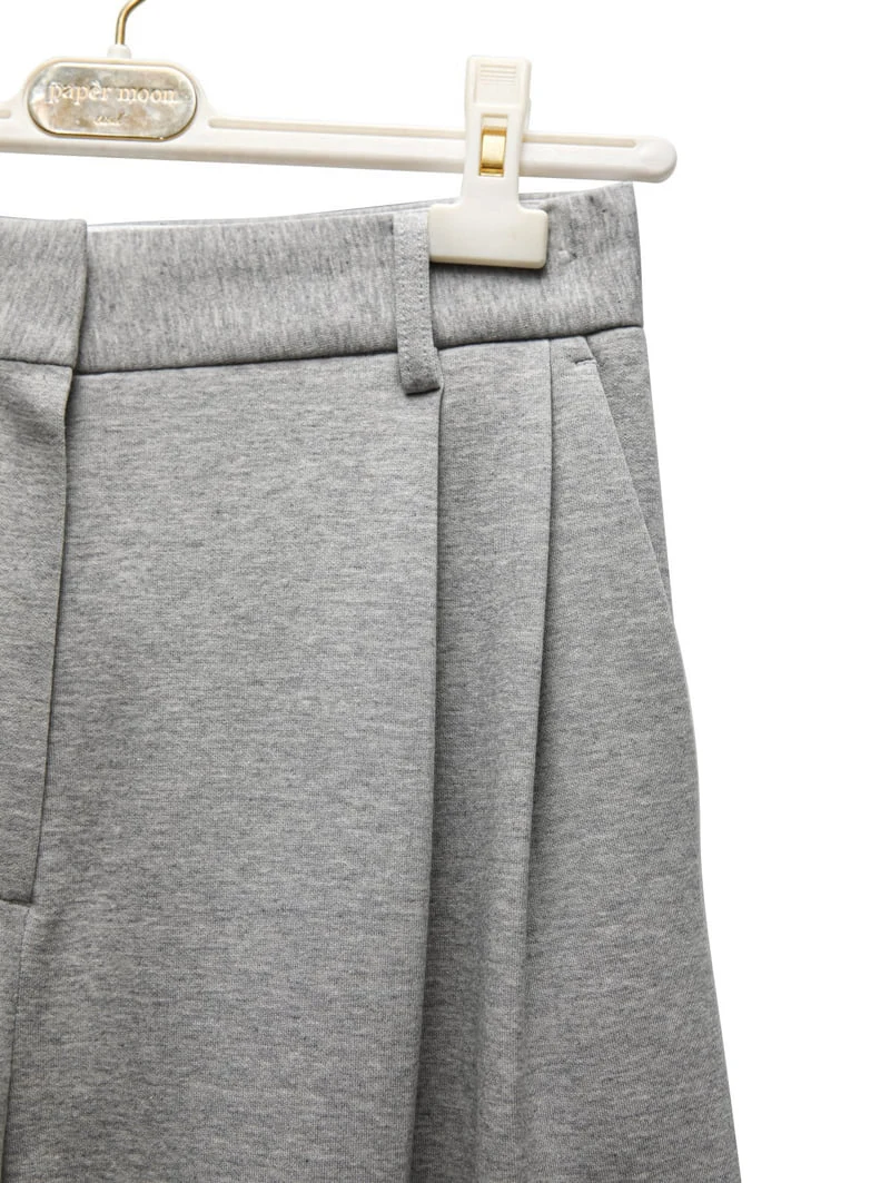 Paper Moon - Korean Women Fashion - #womensfashion - Sweat Wide Pin-tuck Trousers - 10