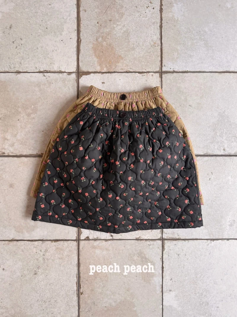 Peach Peach - Korean Children Fashion - #childofig - Camellia Quilted Skirt