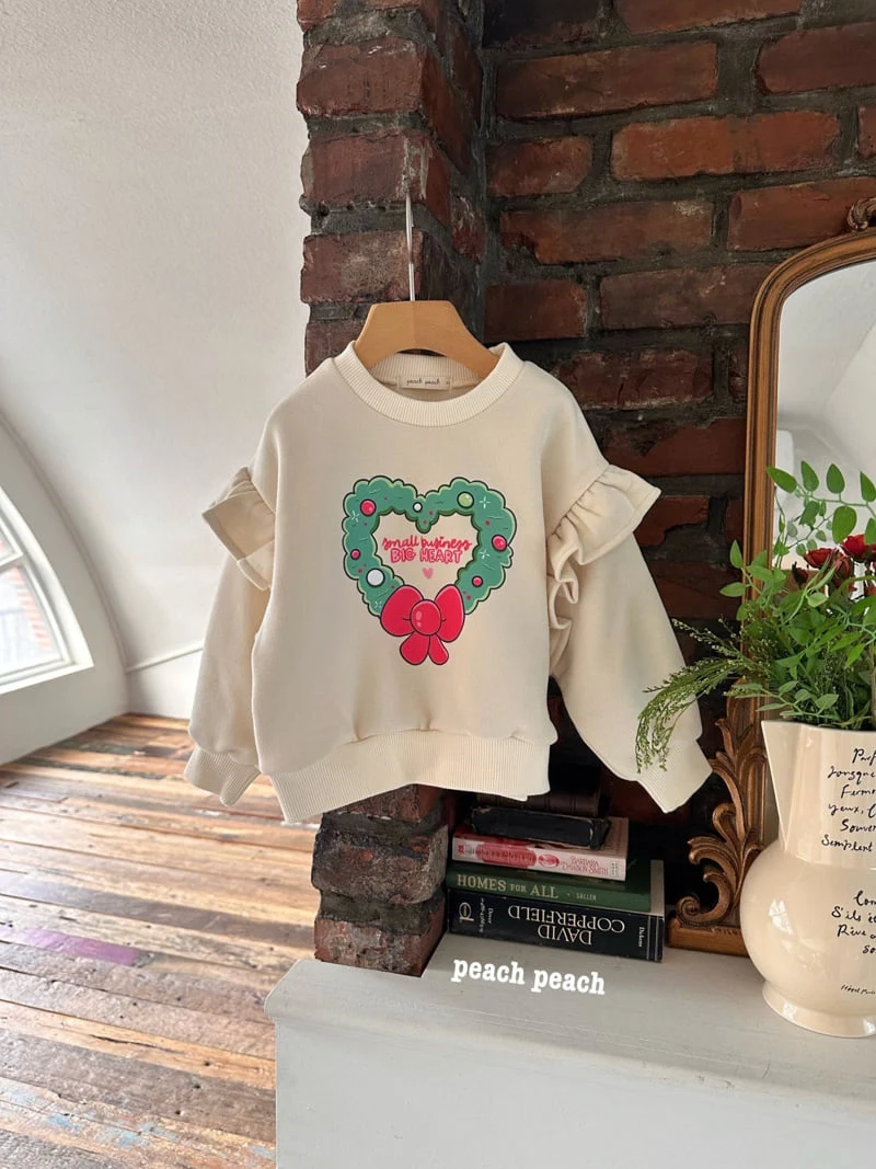 Peach Peach - Korean Children Fashion - #childofig - Wreath Sweatshirts - 11