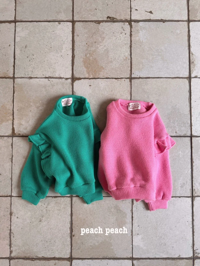 Peach Peach - Korean Children Fashion - #designkidswear - Warm Frill Knit - 3